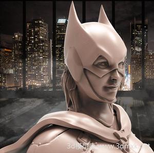 高精度女蝙蝠侠鲁比洛斯手办模型3D打印文件下载