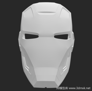 钢铁侠面具头盔3d打印模型下载