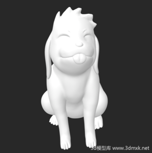 火影忍者忍犬赤丸狗3d打印模型下载