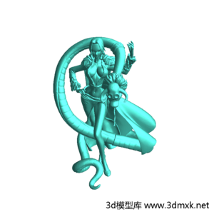 航海贼王汉库克蟒蛇版3d打印模型素材