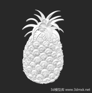 水果菠萝浮雕3d模型下载stl素材高精度