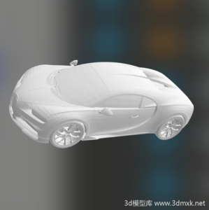 布加迪Chiron跑车3d模型文件下载