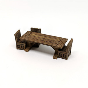 游戏场景桌椅3D模型免费下载