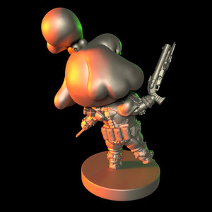 可爱的游戏人物手办3D模型下载永恒的视野伊莎贝尔