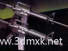 M4冲锋枪3d打印模型