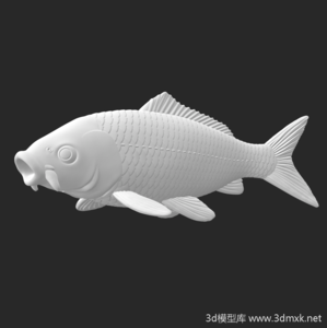 鲤鱼3d打印模型下载stl高精度图纸