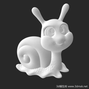 可爱小蜗牛模型STL