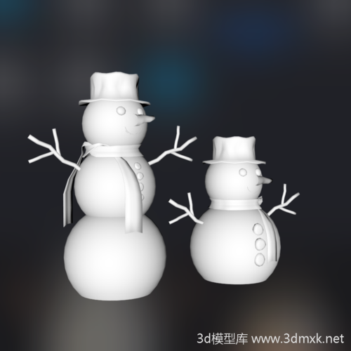 雪人3d模型