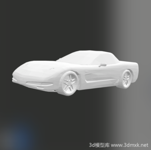 美式超跑Corvette C5汽车模型3d打印STL文件下载