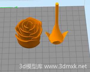 一朵玫瑰花 3d打印模型