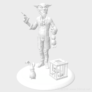 巨人与兔子3D打印模型下载