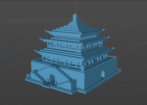 西安钟楼3D打印模型STL文件