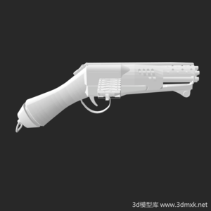 加特林手枪3d打印模型下载