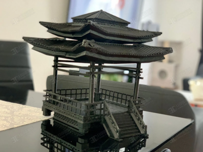古建筑3D打印模型素材-小寺庙