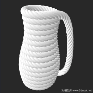 卷绳花瓶3d打印模型stl