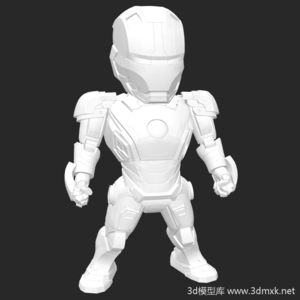 卡通玩具迷你版钢铁侠3d模型下载STL