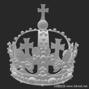 欧洲皇帝亨利八世皇冠3d打印模型下载